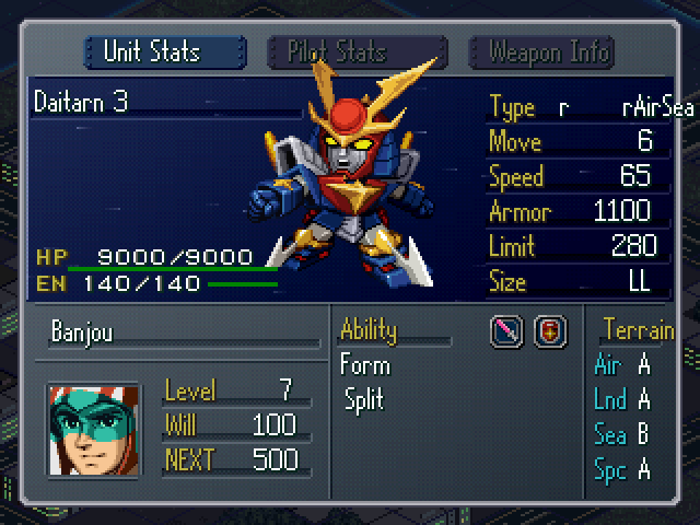 Super Robot Wars Alpha Gaiden Update 5