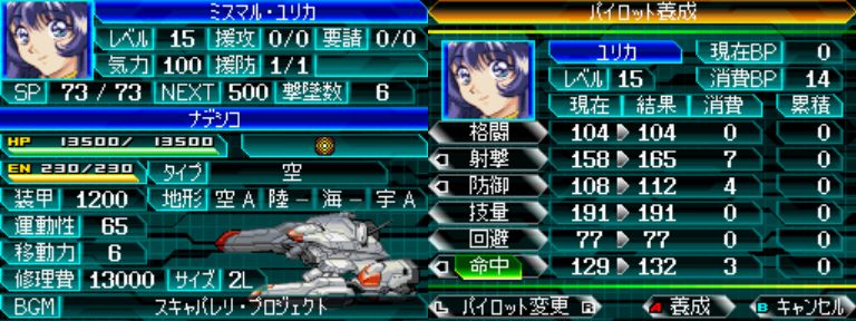 Super Robot Wars W Part 45 Post Mission 11 Intermission And Unit Analysis 7 Bible Sized Edition