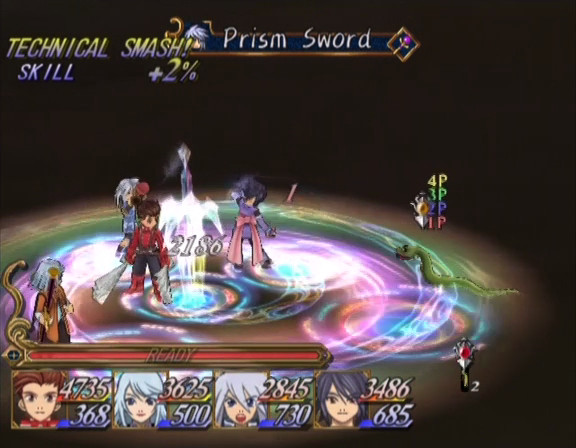 tales of symphonia chronicles wont learn prism sword
