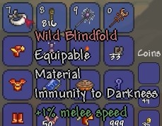 Terraria how to get Blindfold (EASY)  Terraria 1.4.4.9 Blindfold 