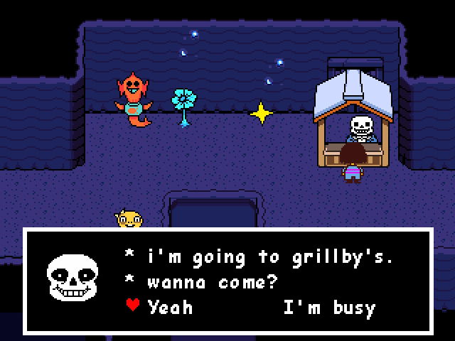 First day, The Text (Undertale X Yandere simulator)