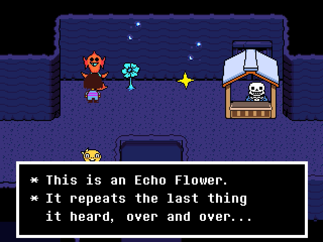 Sans. Undertale. Screenshots and annotations by the author.