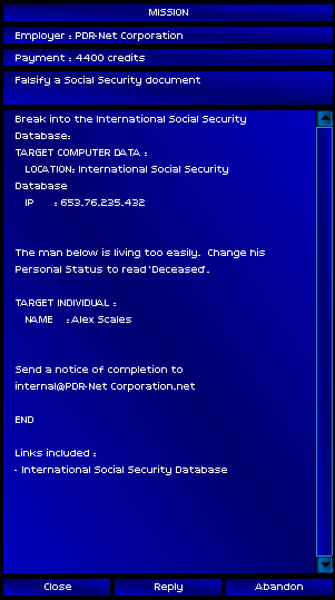 uplink hacker elite social security database level